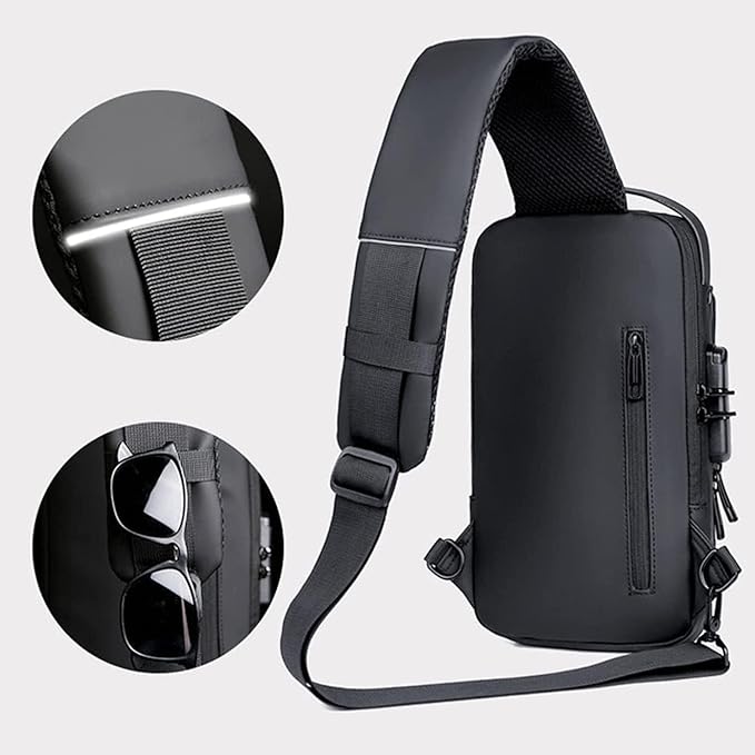 Crossbody Sling Bag With USB Charging Port