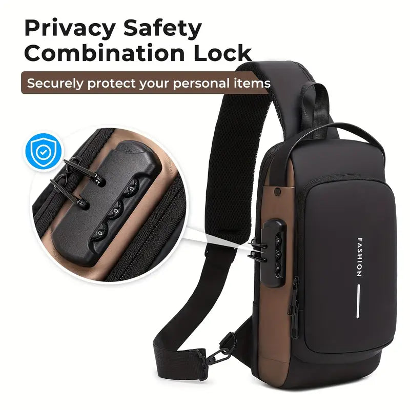 Crossbody Sling Bag With USB Charging Port