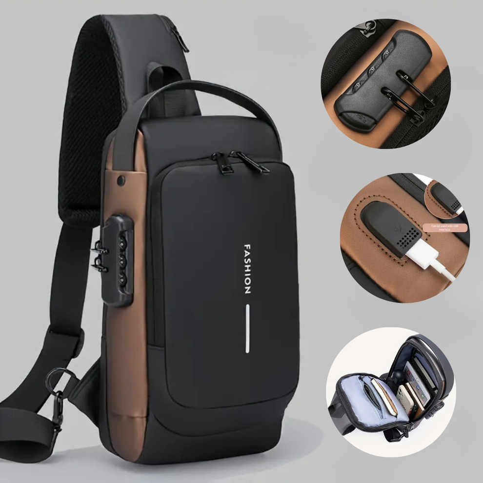 Crossbody Sling Bag With USB Charging Port