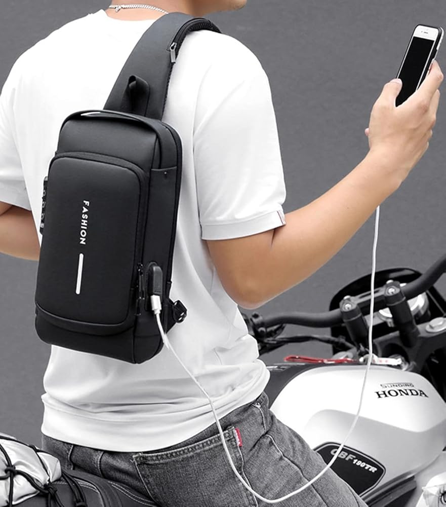 Crossbody Sling Bag With USB Charging Port