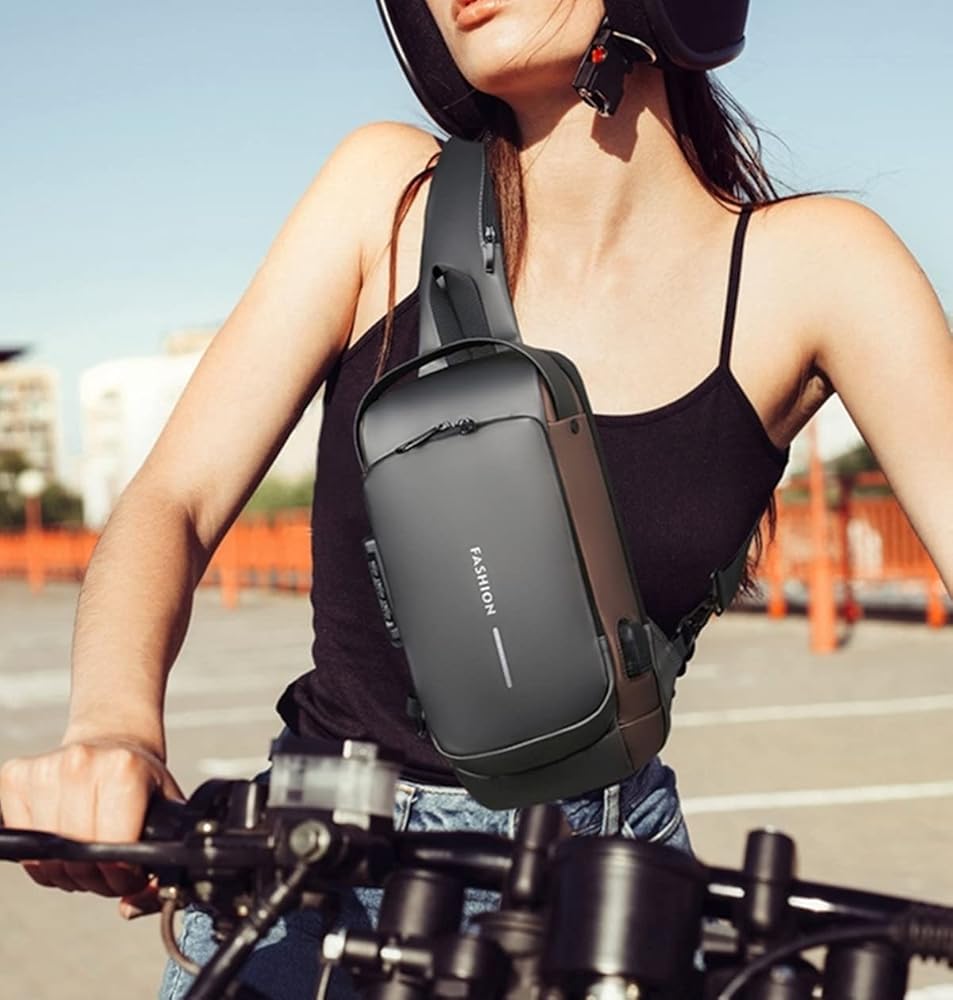 Crossbody Sling Bag With USB Charging Port