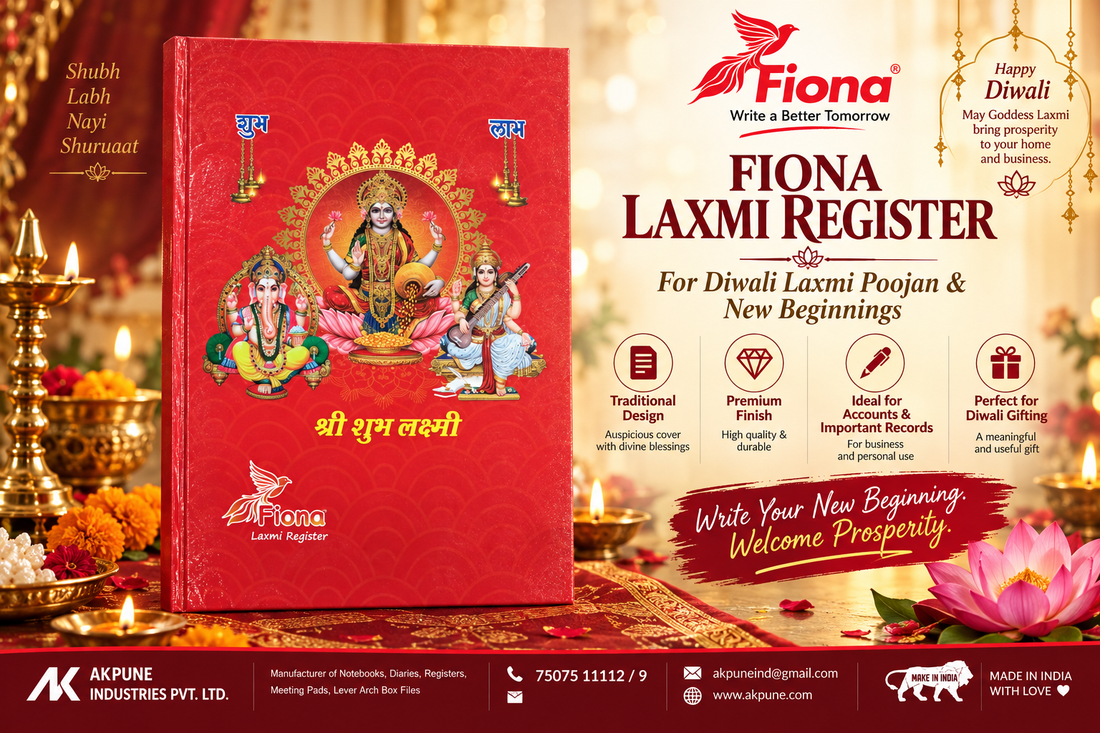 Fiona Laxmi Register – A Special Register for Diwali Laxmi Poojan