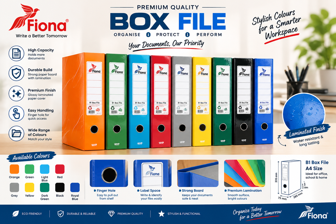 Fiona Box File: A Stylish and Durable Solution for Document Organisation
